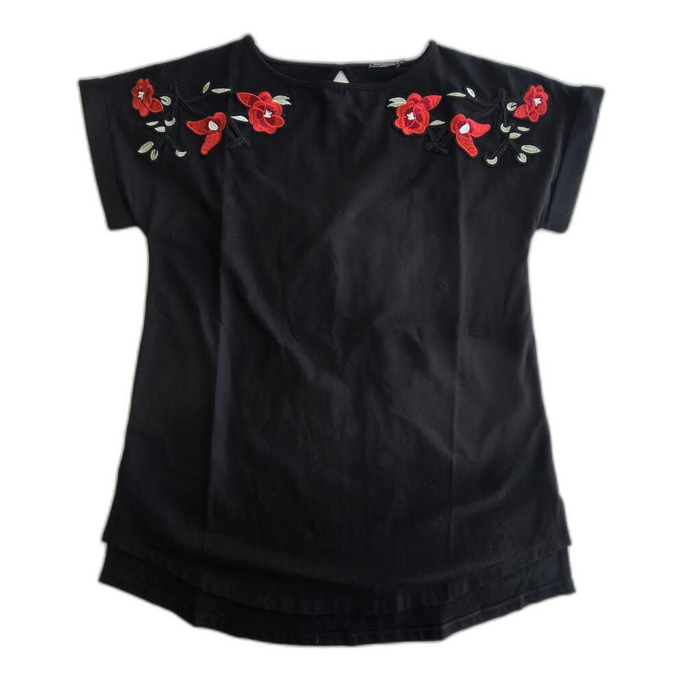 Anne Fontaine "Vickie" NWOT floral embroidered top | 40